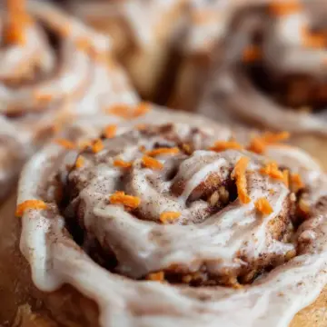 Gluten Free Carrot Cake Cinnamon Rolls
