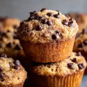 Sweet Banana Bread Muffins With Chocolate Chips