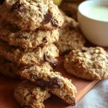 Banana Chocolate Oatmeal Cookies
