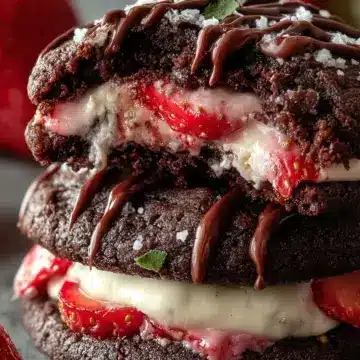 Crumbl Chocolate Strawberry Cheesecake Cookies Easy Recipe