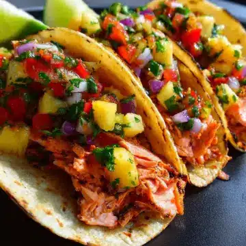 Salmon Tacos with Pineapple Salsa