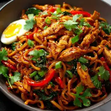 Spicy Korean Chicken Noodle Stir Fry: Quick & Flavorful Meal