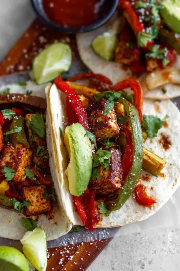 Vegan Tofu Fajitas