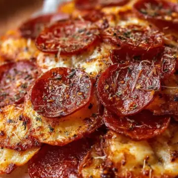 Crispy Pepperoni Cheese Chips
