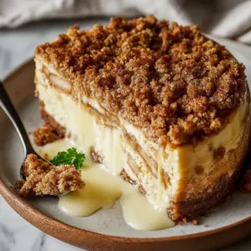 Apple Crumble Cheesecake