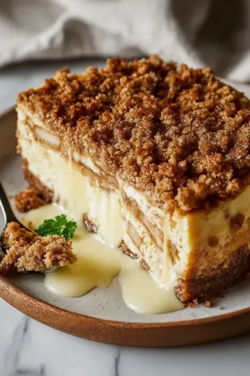 Apple Crumble Cheesecake