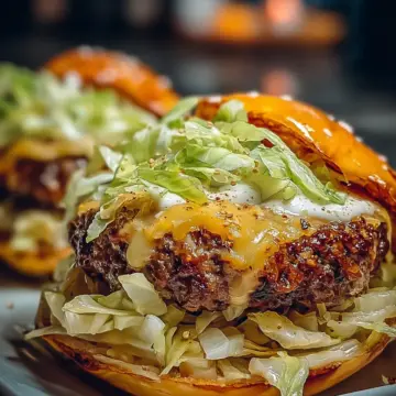Oven Baked Cabbage Burger