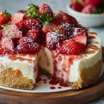 Strawberry Shortcake Cheesecake