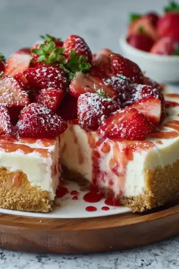 Strawberry Shortcake Cheesecake