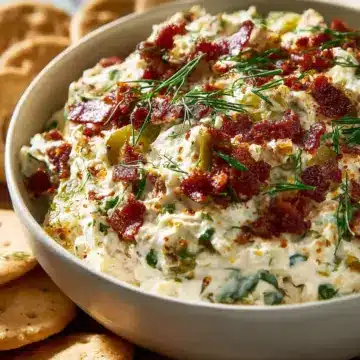 Savory Beef Bacon Ranch Pickle Dip Recipe for Parties