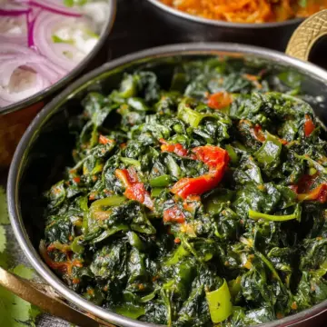 Saag Bhaji - Indian Spinach Curry