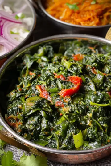 Saag Bhaji - Indian Spinach Curry
