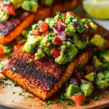 Simple Grilled Salmon with Avocado Salsa
