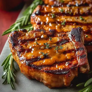 Tasty Honey Mustard Grilled Pork Chops