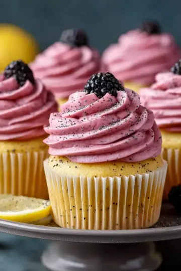 Lemon Poppy Seed Cupcakes with Blackberry Frosting: An Incredible Ultimate Recipe