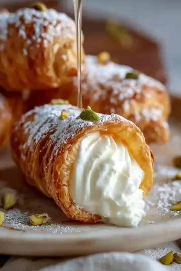 Italian Cream Stuffed Cannoncini