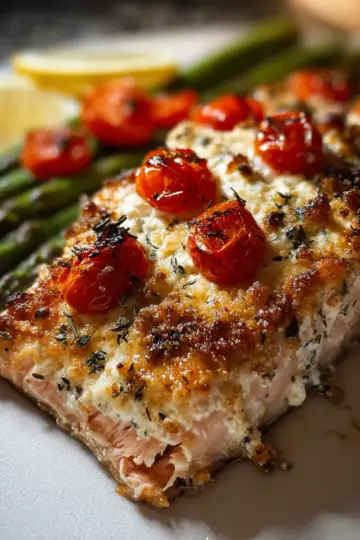 Baked Boursin Salmon