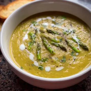 Slow Cooker Asparagus Leek Soup